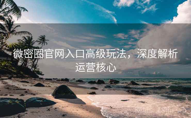 微密圈官网入口高级玩法，深度解析运营核心