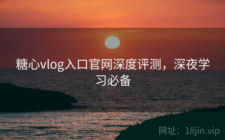 糖心vlog入口官网深度评测，深夜学习必备